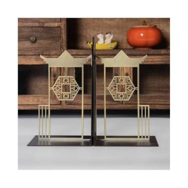 Imagem de Fim de livro moderno decorativo - enfeites retrô chineses para decoração de estante de escritório em casa, prateleiras de decoração