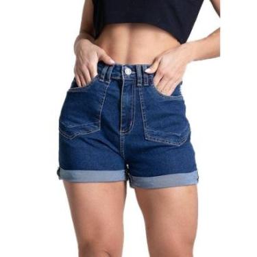 Imagem de Shorts Jeans Sawary - 280743 - Azul médio 40-Feminino