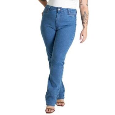 Imagem de Calça Jeans Sawary Plus Size Reta - 280622 - Azul 46-Feminino