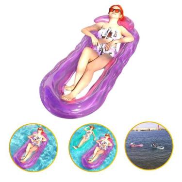 Imagem de Boia Colchão Inflável Praia Piscina Grande Deitar Encosto  - Arca dist
