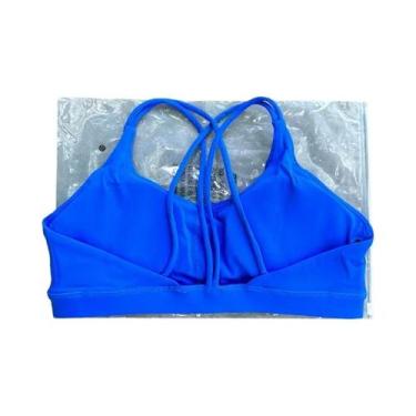 Imagem de Sutiã Esportivo Feminino Com Alças Cruzadas, Top De Yoga Para Academia