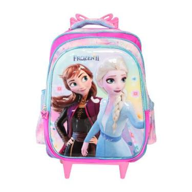 Imagem de Mochila Infantil Feminina Rodinha Espaçosa Reforçada 3D - Plike