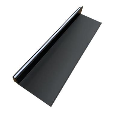 Imagem de Prateleiras emissoras de luz, prateleira de liga de alumínio prateleira luminosa LED prateleira tipo L estante com divisória de metal leve (ouro, 60 x 20 x 7,5 cm)