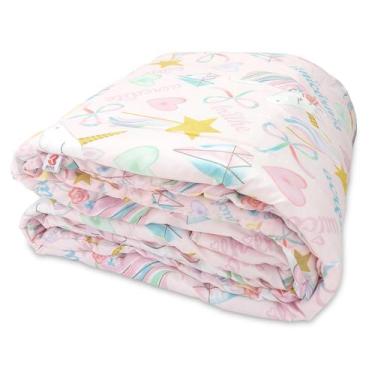 Imagem de Edredom Solteiro Infantil Dupla Face Menino Menina Microfibra Macio 1 