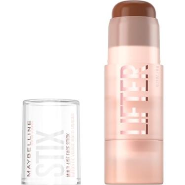 Imagem de Maybelline Bastão facial multiuso Lifter Stix - contorno, bronzeador, corretivo e bastão de base, maquiagem facial cremosa multifuncional com óleo de semente de cranberry, 75, 1 unidade