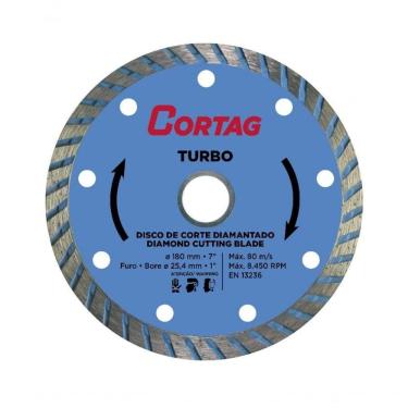 Imagem de Disco De Corte Diamantado Turbo 180mm - Cortag