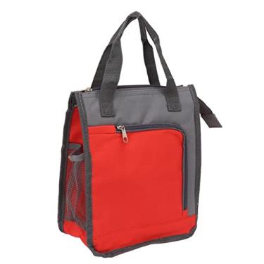 Imagem de Acouto Saco Refrigerado Isolado Com Alça Alargada - Sacola de Supermercado Reutilizável para Almoço, Viagens, Caminhadas e Entrega de Alimentos - Design à Prova de Vazamentos, Frutas Portáteis,