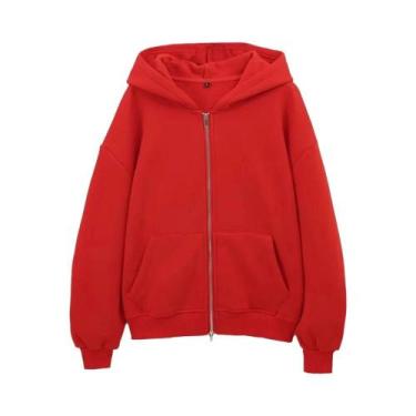 Imagem de Conjunto De Jaqueta Casual Com Capuz E Calças De Perna Larga Para Mulh