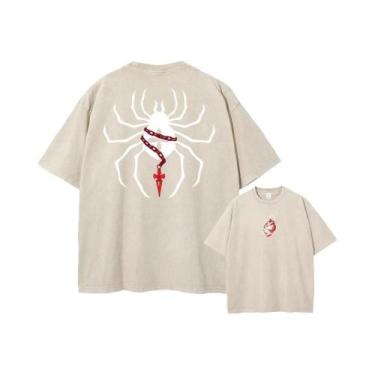 Imagem de Camiseta Unissex Vintage Hunter X Hunter Com Estampa Gráfica Ácida Em 