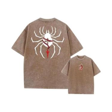 Imagem de Camiseta Unissex Vintage Hunter X Hunter Com Estampa Gráfica Ácida Em 
