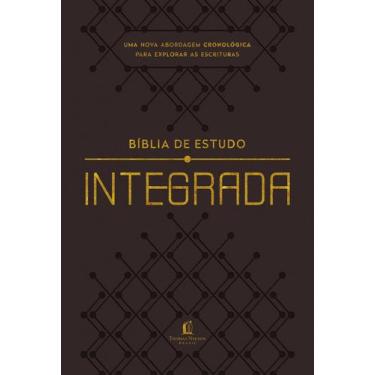 Imagem de Livro - Bíblia de Estudo Integrada NVI, Capa luxo marrom  Uma perspect