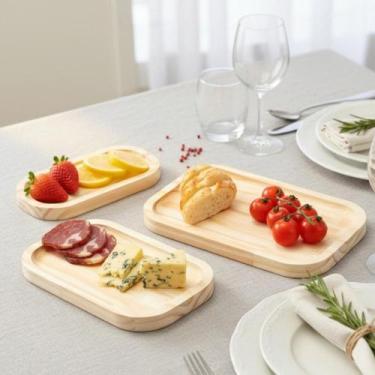 Imagem de Tábua Petisqueira Bandeja Gourmet de Frios Queijos e Frutas - CARMISIN