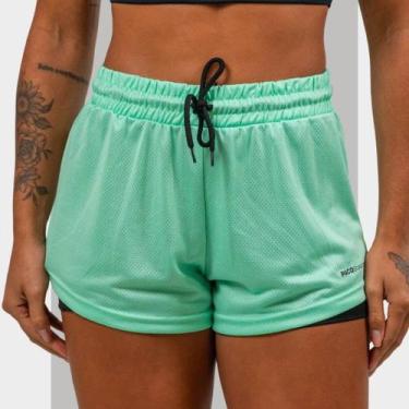 Imagem de Short 2 em 1 Feminino Dryfit Academia Bermuda Dupla Para Treino Caminh