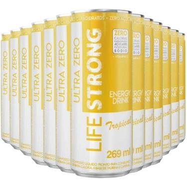 Imagem de Energético Life Strong Energy Drink 12 unidades Tropical-Unissex