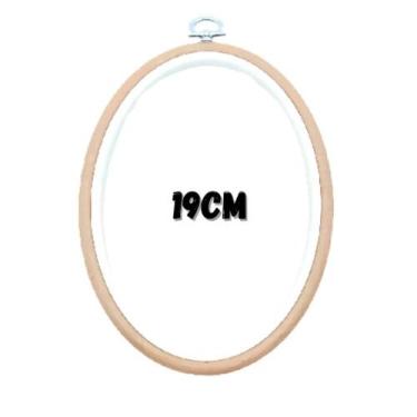 Imagem de Bastidor Oval 19cm Bege Nurge Com Tarracha