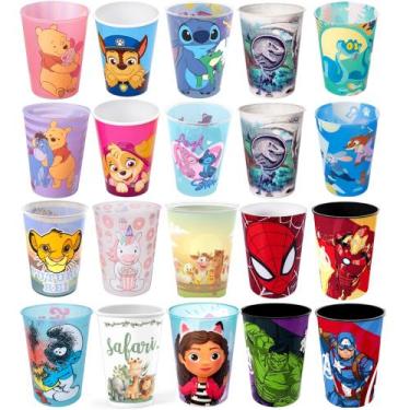 Imagem de Kit 20 Copos Infantil p/ Base de Ovo de Páscoa Personagens p/ Meninos 