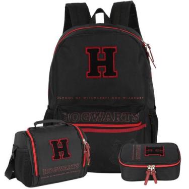 Imagem de Kit Mochila Harry Potter Costas Lancheira E Estojo Box - Luxcel, UP4YO