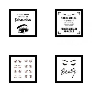 Imagem de Kit De Quadros Decorativos Mdf Designer De Sobrancelhas 26