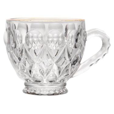 Imagem de Xícara Lile com Fio de Ouro Lyor 80ml Cristal - Wolff
