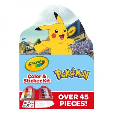 Imagem de Estojo de Arte Crayola Pokémon com 26 Marcadores e 20 Páginas para Colorir Multicolorido