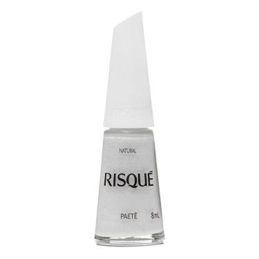 Imagem de Esmalte Risqué Branco Natural Paetê 8ml
