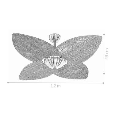 Imagem de Ventilador De Teto Nero Office 4 Pás 127v C/ Controle