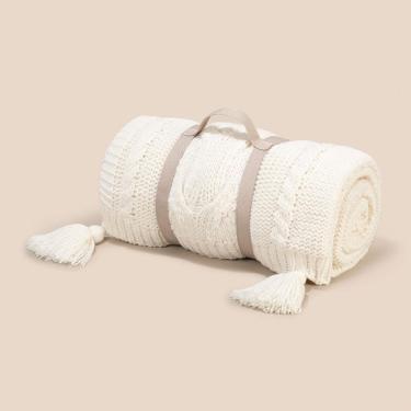 Imagem de Manta 1,75m X 1,20m Altenburg Haus Afeto Branco Off White