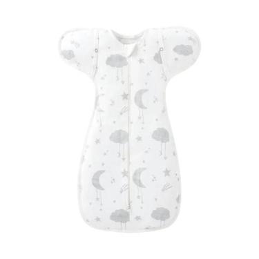 Imagem de 100% algodão 0-6 meses recém-nascido swaddle saco de dormir recém-nasc