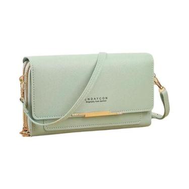 Imagem de Carteira De Ombro Multifuncional Coreana Feminina, Clutch De Comprimen