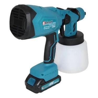 Imagem de Pistola Pulverizador Portátil 2 Bateria Profissional 21v Azulaço - NAK