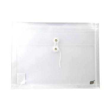Imagem de Envelope Horizontal Yes Fecho Cordão 12 Unidade Transparente Escolar P