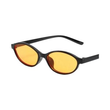 Imagem de Óculos De Sol Vintage Redondos Pretos Pequenos Para Mulheres E Homens,