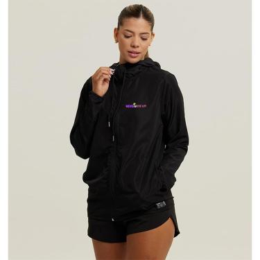 Imagem de Jaqueta Corta Vento Impermeável Feminino WSS Brasil Gym Never Give Up-Feminino