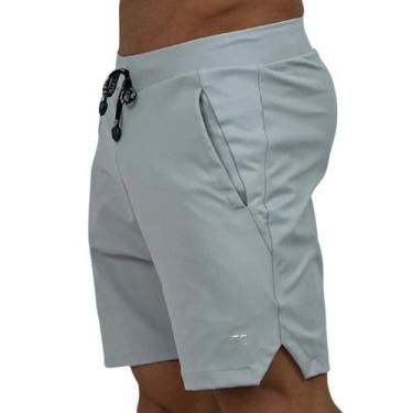 Imagem de Bermuda Masculina Classic Fit Com Zíper Invisível Lateral - Fits Gym, 