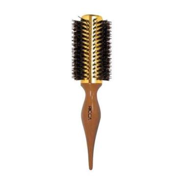 Imagem de Escova De Cabelo Base Térmica Para Alisar Modelar Ricca 36