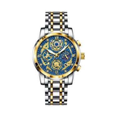 Imagem de Relógio De Quartzo Masculino À Prova d'Água Com Cronógrafo Luminoso E 