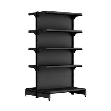 Imagem de Gondola Mini para Atacarejo Amapa Inicial Centro 10 Bandejas Preto