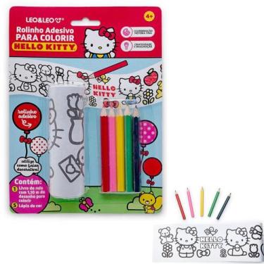 Imagem de Rolinho adesivo para colorir hello kitty - leo&leo