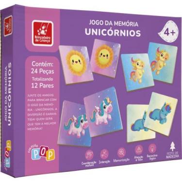 Imagem de Jogo da Memoria em Madeira Uniconios 24PCS - Brinc de Crianca