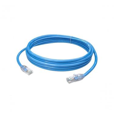 Imagem de Patch Cord Furukawa Cat5e 10M Azul para Rede Até 1000 MBPS com Contatos Banhados a Ouro...