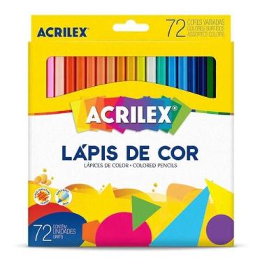 Imagem de Lápis de Cor Sextavado New 9673 72 Cores - Acrilex - Tendtudo
