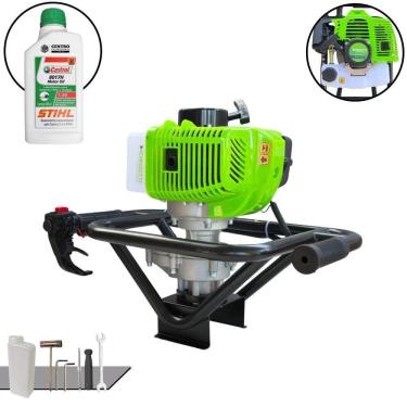 Imagem de Perfurador de Solo MPS52 à Gasolina 2T 52CC 1,8HP com Óleo 2T Castrol Stihl Menegotti