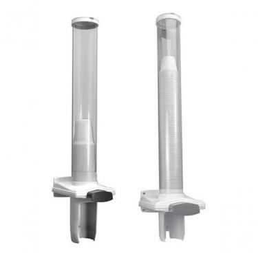 Imagem de Suporte Dispenser Porta Copos Dispenser Unicopo para Água 200ML e Café 50ML em Plástico ABS e PVC Semi Rígido