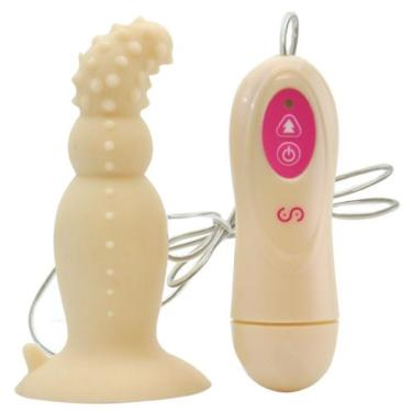 Imagem de Vibrador Arriba Arriba Formato Ergonômico para Ponto g com Plug Anal Ventosa e 10 Velocidades Erotic Point