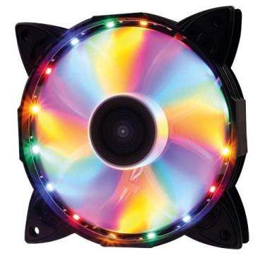 Imagem de Cooler Fan 16 Leds 4 Cores 120x120x25mm OEX Game F30 Preto