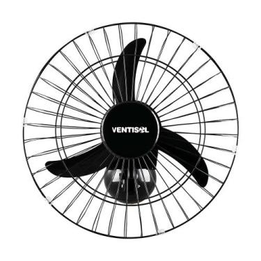 Imagem de Ventilador de Parede Oscilante 50cm com Grade em Aço Ventisol Preto Bi