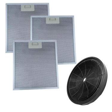 Imagem de 3 Filtro Aluminio + Carvão Depurador Electrolux DE60X DE60B