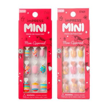 Imagem de Kit Unha Postiça imPress Mini Infantil Spring Song + Hokey Pokey - Kis