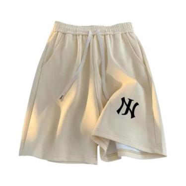 Imagem de Calças Esportivas Casuais Masculinas Oversized Soltas Estilo Americano