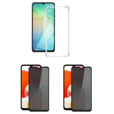 Imagem de 2UN Película Fosca Privativa 9D + Capa Silicone TPU Para Samsung Galax